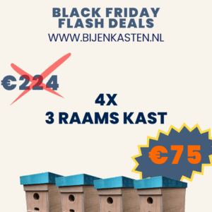 FLASH DEAL! Hechthout spaarkast (3 raams) 4X