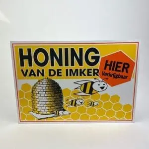 Bord "Honing te koop"
