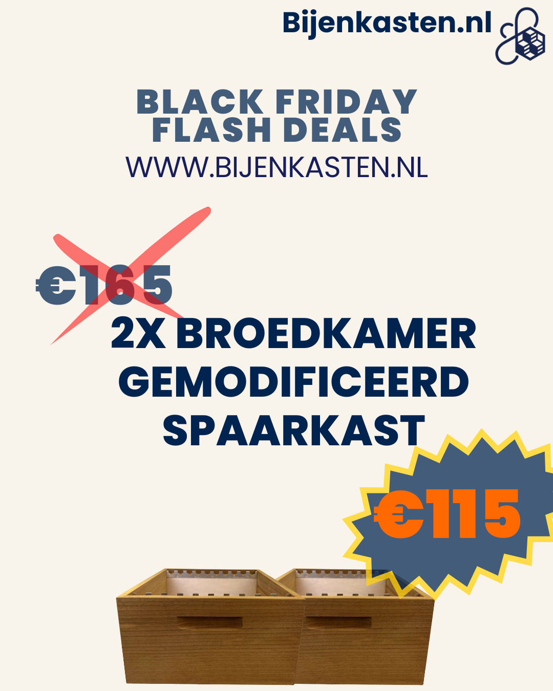 FLASH DEAL! Gemodificeerde broedkamer spaarkast 2X